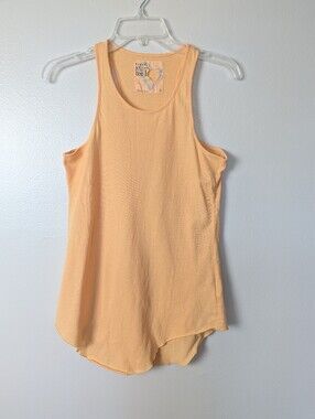 Frank & Eileen Tee Lab Racerback Long Tank Top Peach Sz Med NEW